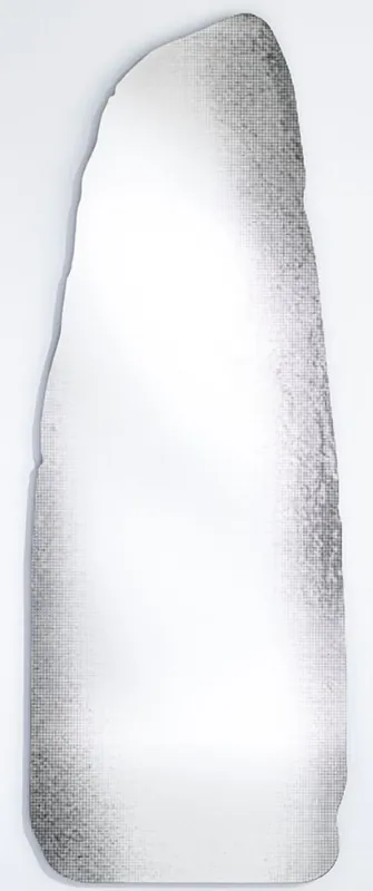 Casa Padrino Designer Spiegel Schwarz 64 x H. 175 cm - Wandspiegel in 3-D Felsen Optik - Garderobenspiegel - Wohnzimmer Spiegel - Luxus Kollektion Top-Angebot