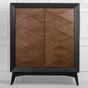 Casa Padrino Luxus Neoklassik Kommode Schwarz / Braun 120 x H143 cm - Sideboard Art Deco Möbel Jetzt Bestellen