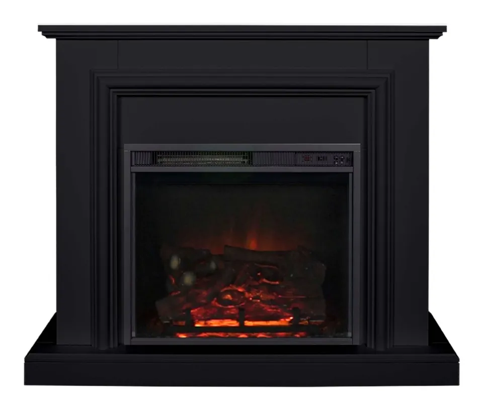 Aktuell Casa Padrino Elektro Kamin Schwarz Antik Stil Barock Jugendstil 110 x 34 x H 95 cm - Elektrokamin - Wohnzimmer Kamin