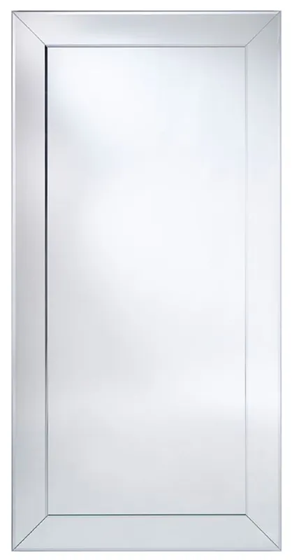 Casa Padrino Luxus Spiegel mit Aluminiumrahmen 100 x H. 200 cm - Garderobenspiegel - Wohnzimmer Spiegel - Schlafzimmer Spiegel - Luxus Qualität Super-Preis