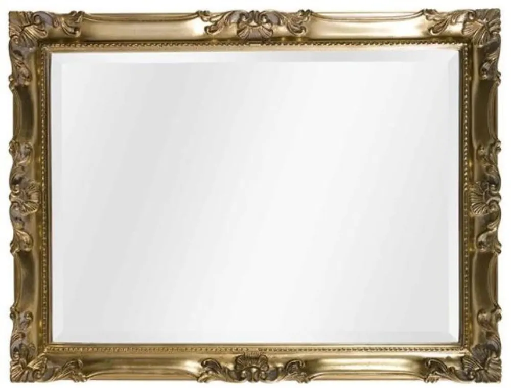 Solange Der Vorrat Reicht Casa Padrino Luxus Barock Wandspiegel Gold 92 x 5,5 x H. 72 cm - Rechteckiger Massivholz Spiegel im Barockstil - Luxus Qualität - Made in Italy