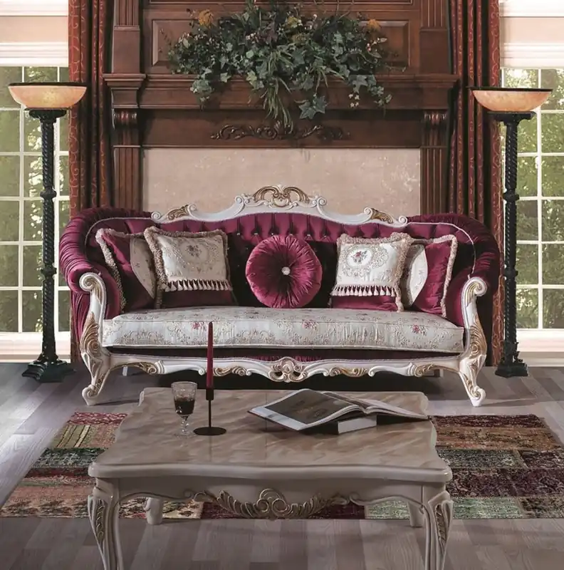 Casa Padrino Luxus Barock Couchtisch mit Glasplatte Creme / Gold 100 x 80 x H. 45 cm - Massivholz Wohnzimmertisch - Wohnzimmer Möbel im Barockstil Nur Heute