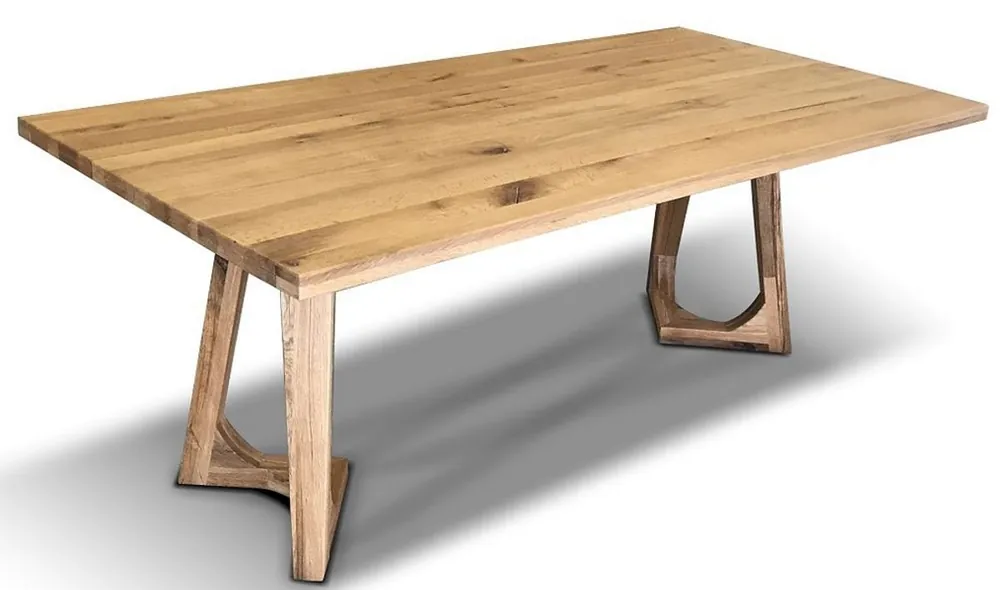 Top-Angebot Casa Padrino Massivholz Esstisch in authentisch rustikaler Optik - Alle Farben & Größen - Massivholz Esszimmermöbel
