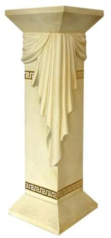 Direktkauf Casa Padrino Barock Säule Sandfarben H. 99 cm - Edle Deko Säule - Deko Accessoires