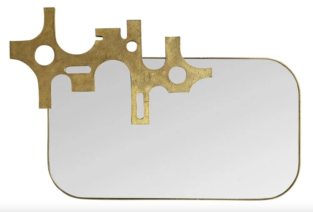 Casa Padrino Luxus Designer Spiegel Bronze - Gold Optik 81 x 54 cm - Art Design Direkt Vom Hersteller