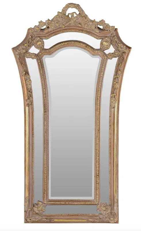Begrenztes Angebot Casa Padrino Barock Wandspiegel Braun / Gold 115 x H. 207 cm - Barockstil Spiegel Antik Stil Möbel