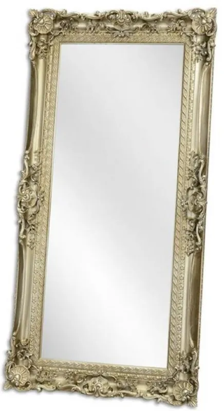 Beliebt Casa Padrino Barock Spiegel Silber 88 x H. 178 cm - Garderoben Spiegel - Wohnzimmer Spiegel - Prunkvoller Wandspiegel im Barockstil