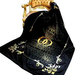 Luxus Wohndecke Pompöös by Casa Padrino Barock Krone Schwarz / Gold von Harald Glööckler mit Glitzersteinen Schneller Versand