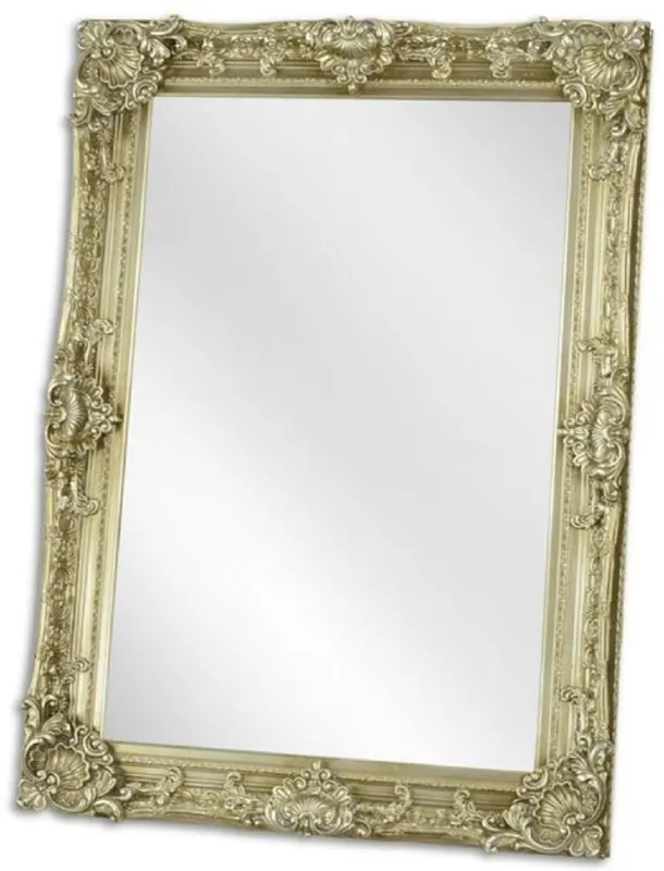 Wochenendangebot Casa Padrino Barock Spiegel Silber 79 x H. 109 cm - Garderoben Spiegel - Wohnzimmer Spiegel - Barock Möbel