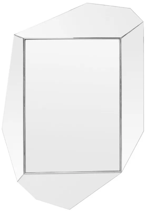 Casa Padrino Luxus Wandspiegel Silber 80 x H. 120 cm - Moderner Designer Spiegel - Luxus Deko Accessoires Mega-Angebot