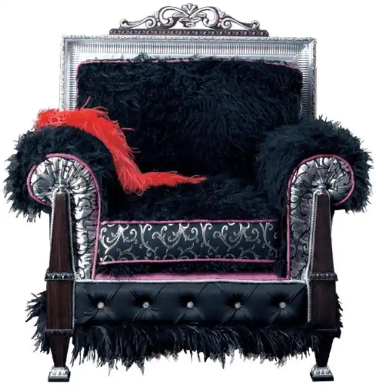 Casa Padrino Luxus Barock Thron Sessel Dunkelbraun / Schwarz / Silber / Lila 86 x 80 x H. 99 cm - Prunkvoller Wohnzimmer Sessel - Erstklassische Qualität - Made in Italy Sonderaktion