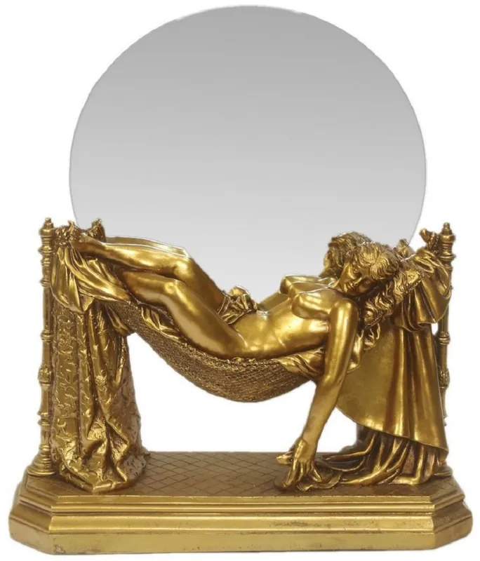 Online Kaufen Casa Padrino Barock Tischspiegel Gold 30 x H. 37 cm - Standspiegel - Schminkspiegel - Kosmetikspiegel - Kleiner Deko Spiegel im Barockstil