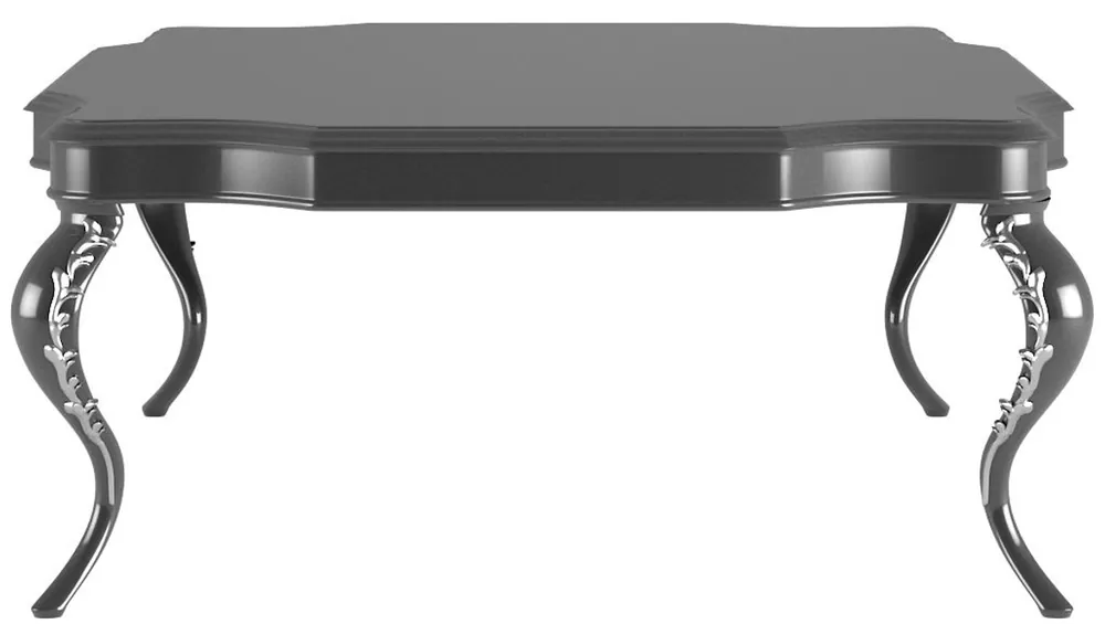 Neuheit Casa Padrino Luxus Barock Couchtisch Schwarz / Silber 127 x 127 x H. 45 cm - Edler Wohnzimmertisch im Barockstil - Barock Wohnzimmer Möbel