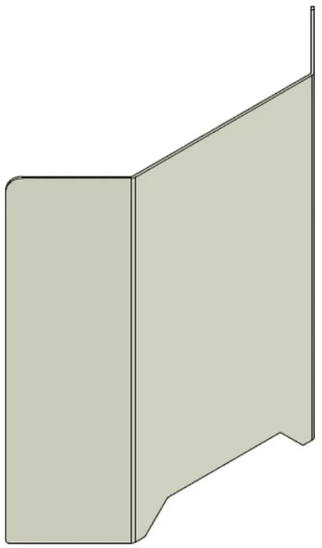 Markenprodukt Casa Padrino Kunststoff Covid-19 Trennscheibe mit Durchreiche Transparent 90 x H. 70 cm - Schreibtisch Empfangstheken Theken Spuckschutz Corona Sicherheitsscheibe