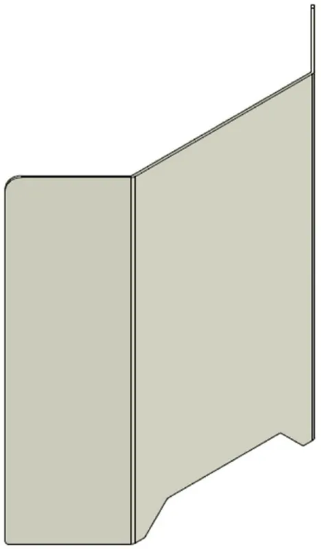 Casa Padrino Kunststoff Covid-19 Trennscheibe mit Durchreiche Transparent 110 x H. 70 cm - Schreibtisch Empfangstheken Theken Spuckschutz Corona Sicherheitsscheibe Heißes Angebot