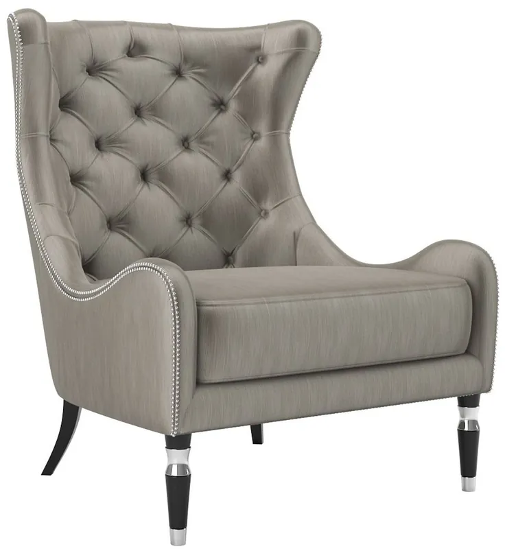 Nur Für Kurze Zeit Casa Padrino Luxus Art Deco Ohrensessel Grau / Schwarz / Silber 90 x 75 x H. 105 cm - Wohnzimmer Sessel - Luxus Qualität - Art Deco Möbel