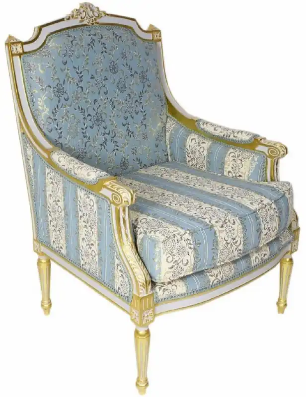 Casa Padrino Barock Lounge Thron Sessel mit elegantem Muster Türkis / Creme / Weiß / Gold 70 x 70 x H. 100 cm - Barock Möbel Sonderaktion