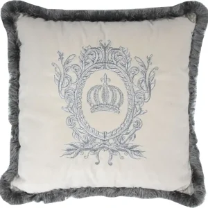 Schneller Versand Harald Glööckler Luxus Deko Kissen Pompöös by Casa Padrino Creme / Silber - Glööckler Kissen