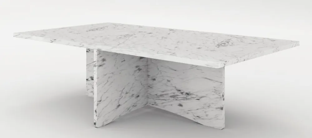 Super-Preis Casa Padrino Luxus Marmor Couchtisch Weiß 130 x 70 x H. 35 cm - Rechteckiger Wohnzimmertisch aus hochwertigem spanischen Carrara Marmor - Luxus Möbel