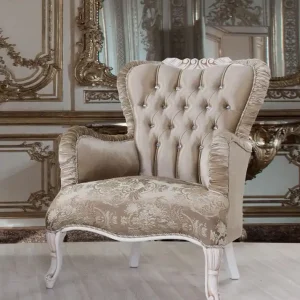 Solange Der Vorrat Reicht Casa Padrino Barock Sessel Braun / Weiß / Beige 80 x 82 x H. 100 cm - Prunkvoller Wohnzimmer Sessel mit Glitzersteinen - Barockstil Möbel