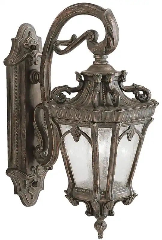 Casa Padrino Barock Außenwandleuchte Antik Bronze 25,4 x 37,5 x H. 61 cm - Elegante Balkon Garten Terrassen Außenleuchte - Nostalgische Außenbeleuchtung Neu