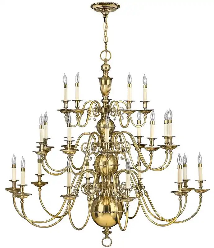 Schneller Versand Casa Padrino Barock Messing Kronleuchter Ø 123,2 x H. 116,8 cm - Prunkvoller Hotel & Restaurant Kronleuchter im Barockstil - Luxus Qualität