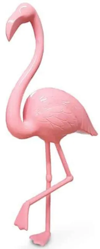 Casa Padrino Luxus Dekofigur Flamingo Vogel Rosa H. 155 cm - Lebensgroße Dekofigur - Riesige Tierfigur - Gartendeko Skulptur Highlight