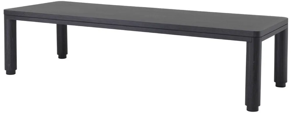 Zertifiziert Casa Padrino Luxus Esstisch Anthrazitgrau 300 x 115 x H. 76 cm - Massivholz Küchentisch - Rechteckiger Esszimmertisch - Luxus Esszimmer Möbel