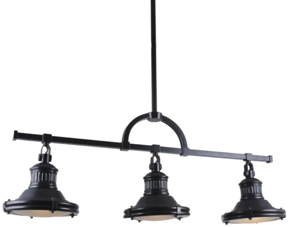 Casa Padrino Industrial Design Hängeleuchte Schwarz 79 cm - Industrie Metall Lampe - Industrieleuchte - Industrial Design Leuchten Neu