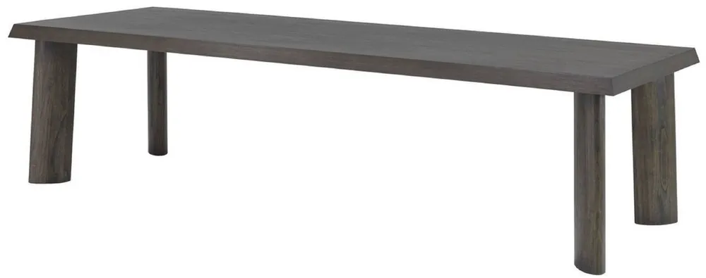 Casa Padrino Luxus Esstisch Mokkafarben 300 x 110 x H. 76 cm - Massivholz Küchentisch - Rechteckiger Esszimmertisch - Luxus Esszimmer Möbel Neuheit