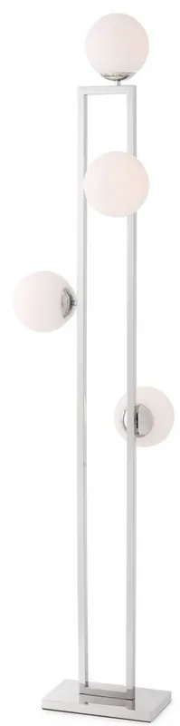 Solange Der Vorrat Reicht Casa Padrino Luxus Stehleuchte Silber / Weiß 40 x 34,5 x H. 175 cm - Moderne Wohnzimmer Lampe - Luxus Kollektion