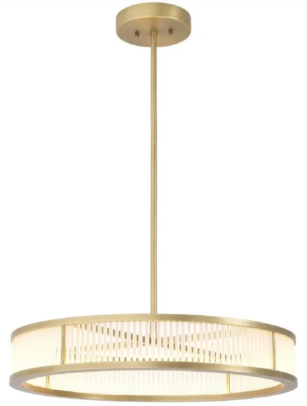 Sale Casa Padrino Luxus LED Kronleuchter Antik Messingfarben / Weiß Ø 70 x H. 15 cm - Moderner runder dimmbarer Kronleuchter - Luxus Qualität