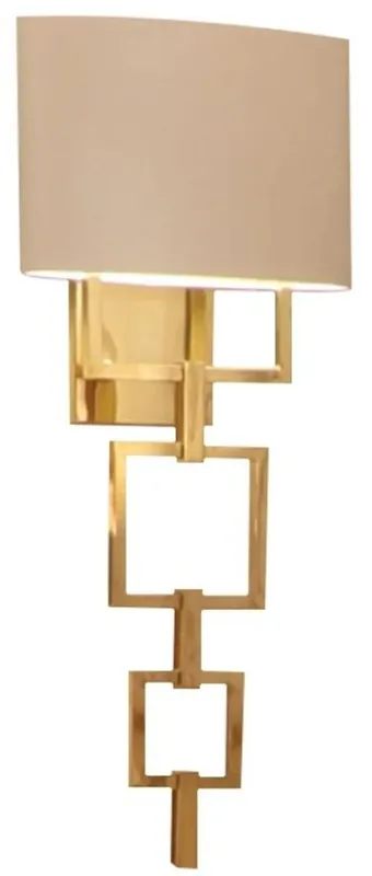 Neue Kollektion Casa Padrino Luxus Designer Wandleuchte Gold / Elfenbeinfarben 36 x 20 x H. 115 cm - Edle vergoldete Messing Wandlampe - Hotel Möbel - Luxus Qualität