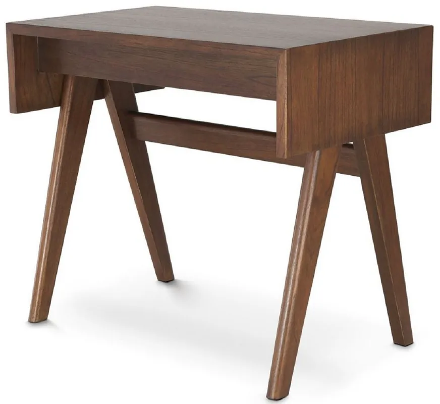 Mega-Angebot Casa Padrino Luxus Schreibtisch Braun 90 x 53 x H. 77 cm - Massivholz Sekretär - Bürotisch - Büro Möbel - Luxus Qualität