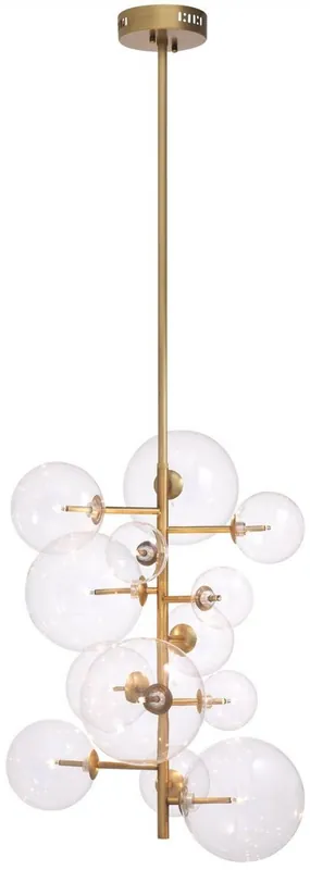 Jetzt Bestellen Casa Padrino Luxus Halogen Kronleuchter Antik Messingfarben 26 x 26 x H. 71 cm - Moderner Kronleuchter mit runden Glas Lampenschirmen - Luxus Kollektion