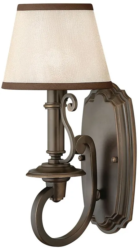 Casa Padrino Barock Wandleuchte Antik Bronzefarben / Creme / Braun 16,5 x 19 x H. 35,6 cm - Elegante Wohnzimmer Wandlampe im Barockstil - Barock Leuchten Nur Heute