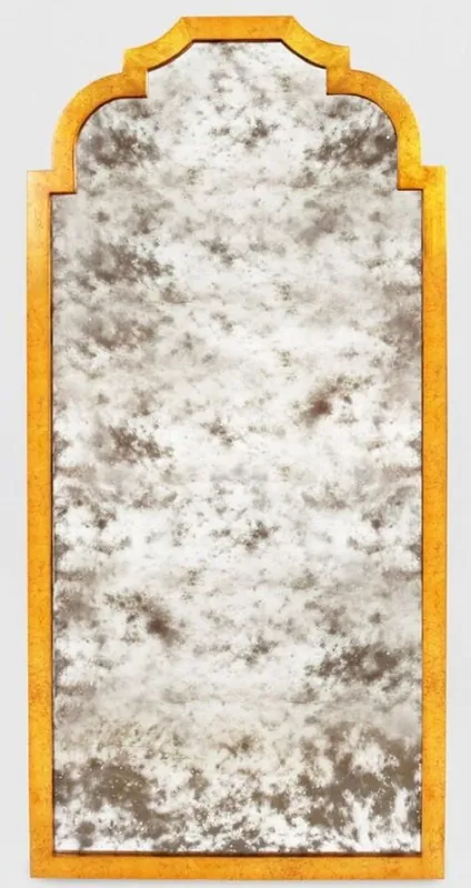 Garantierte Lieferung Casa Padrino Barock Wandspiegel Gold 70 x 3 x H. 145 cm - Eleganter Barock Spiegel mit antikem Spiegelglas - Barock Möbel