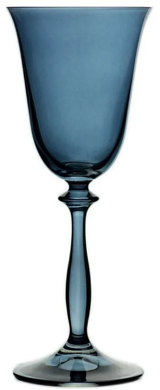 Heißes Angebot Casa Padrino Luxus Barock Weißweinglas 6er Set Blau Ø 8,5 x H. 21 cm - Handgefertigte Weingläser - Hotel & Restaurant Accessoires - Luxus Qualität
