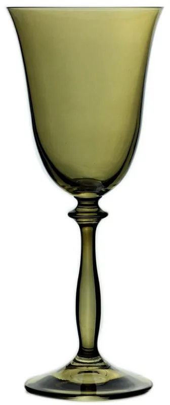 Casa Padrino Luxus Barock Weißweinglas 6er Set Bernsteinfarben Ø 8,5 x H. 21 cm - Handgefertigte Weingläser - Hotel & Restaurant Accessoires - Luxus Qualität Direkt Vom Hersteller