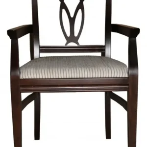 Casa Padrino Biedermeier Esszimmer Stuhl mit Armlehne Beige / Braun - Möbel Restaurant Hotel Gastronomie Stühle Saisonangebot