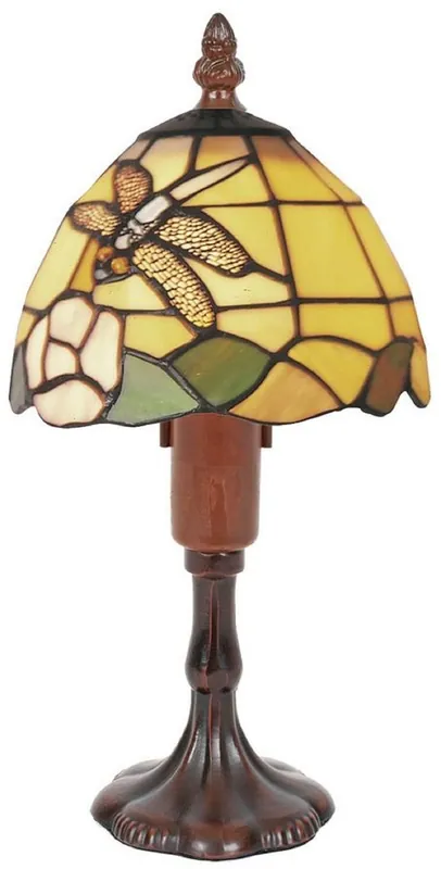 Finale Aktion Casa Padrino Luxus Tiffany Tischleuchte Mehrfarbig / Braun Ø 15 x H. 29 cm - Deko Mosaik Hockerleuchte mit handgefertigtem Glas Lampenschirm
