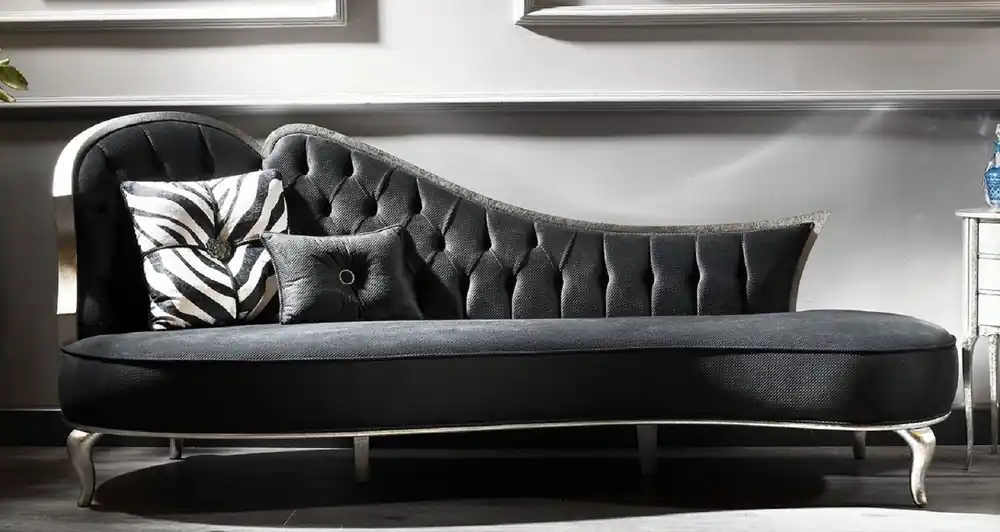 Casa Padrino Luxus Barock Sofa Grau / Antik Silber - Handgefertigtes Wohnzimmer Sofa im Barockstil - Edle Barock Wohnzimmer Möbel Finale Aktion