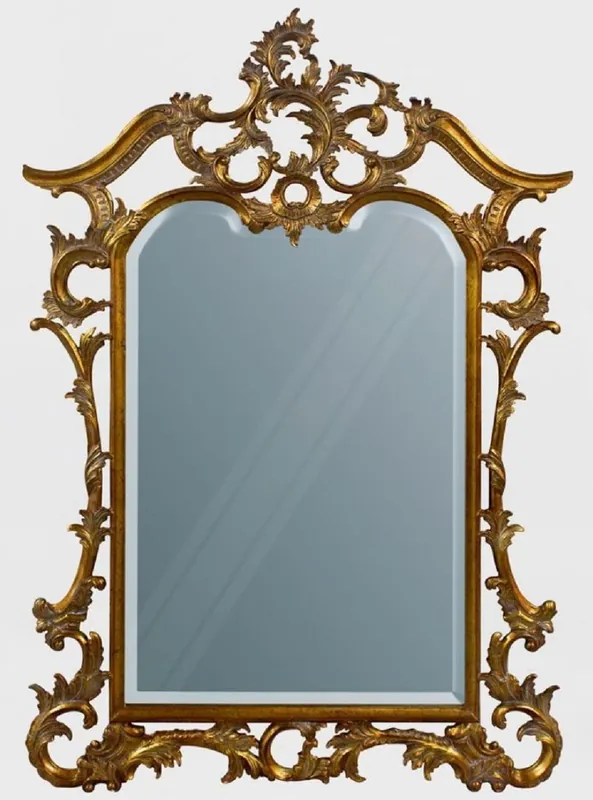 Neue Kollektion Casa Padrino Luxus Barock Mahagoni Spiegel Antik Gold 100 x 4 x H. 159 cm - Prunkvoller handgeschnitzter Wandspiegel im Barockstil - Antik Stil Garderoben Spiegel - Wohnzimmer Spiegel - Barock Möbel