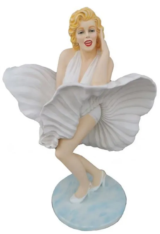 Jetzt Kaufen Casa Padrino Dekofigur Marilyn Monroe Mehrfarbig H. 165 cm - Wetterbeständige Garten Terrassen Deko Skulptur