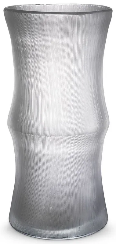 Casa Padrino Luxus Deko Glas Vase Ø 18 x H. 37,5 cm - Elegante mundgeblasene Blumenvase - Deko Accessoires Sonderangebot