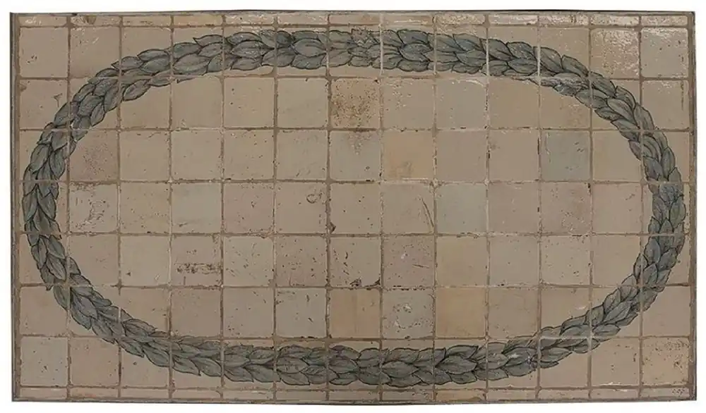 Jetzt Kaufen Casa Padrino Luxus Barock Mosaik Fliesen Tischplatte Beige / Mehrfarbig / Grün - Verschiedene Größen - Handgefertigte & Handbemalte Naturstein Esstisch Tischplatte - Barock Möbel