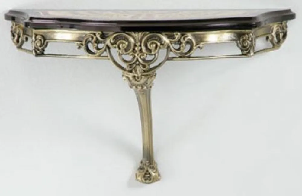 Billig Casa Padrino Luxus Barock Wandkonsole Schwarz / Rot / Gold / Bronze 62 x 25 x H. 38 cm - Wanddeko Konsole im Barockstil - Barock Möbel - Luxus Qualität