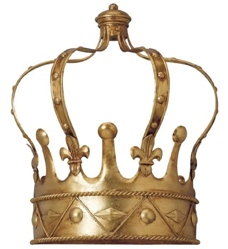 Rabatt Casa Padrino Luxus Barock Wandleuchte Krone Antik Gold 40 x 20 x H. 45 cm - Handgefertigte Metall Wandlampe - Barock Wandleuchten