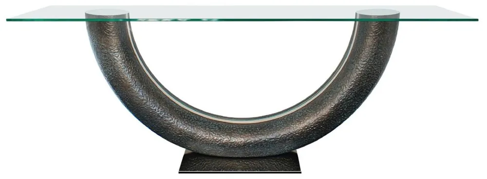Beliebt Casa Padrino Luxus Konsole Bronzefarben 230 x 45 x H. 86 cm - Konsolentisch mit Glasplatte - Wohnzimmer Möbel - Hotel Möbel - Luxus Kollektion