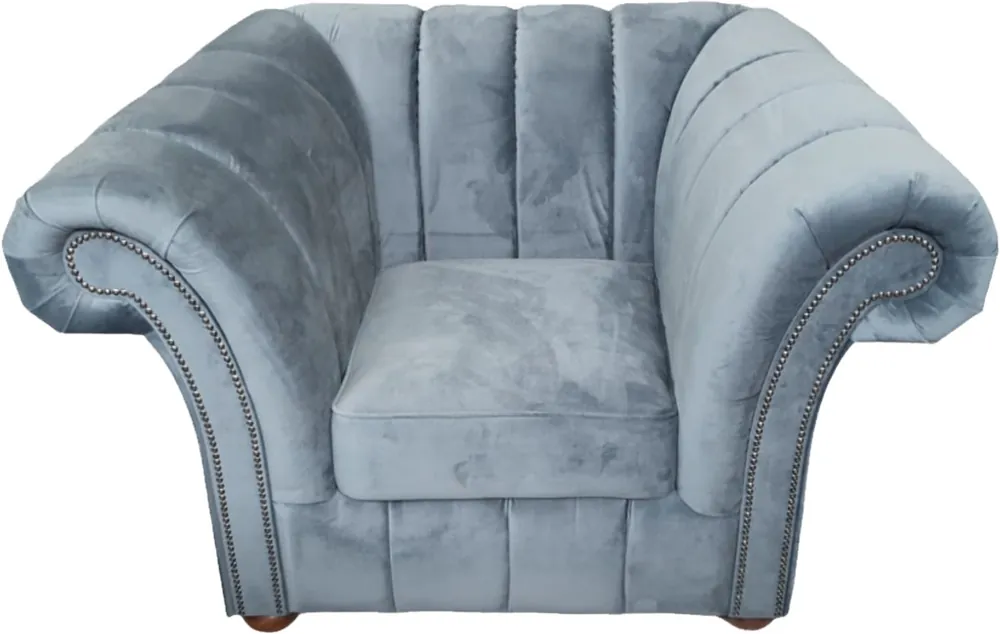 Casa Padrino Luxus Sessel Hellgrau Chesterfield Möbel Grau Neue Kollektion